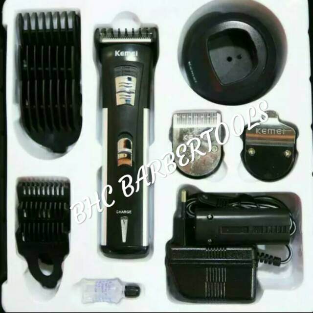 Mesin alat pencukur rambut hair clipper charger chas bulu jenggot kumis anak bayi balita portable — foto 3