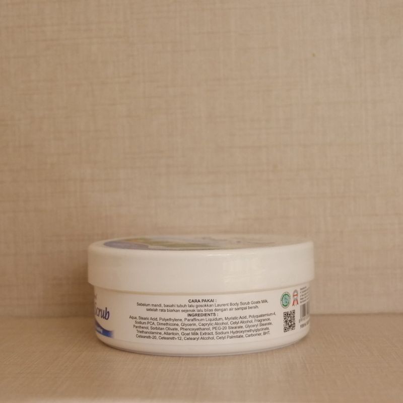 Laurent Body Scrub With Goat's Milk Original 250ml / Lulur Badan / Cream Pemutih Badan / Krim Lulur — foto 3