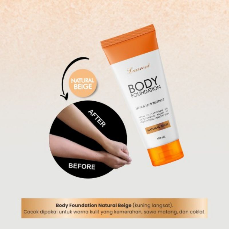 Laurent Body Foundation 100ml / Lotion Pemutih Tangan Dan Wajah Istan/ Krim Pemutih / Cream Putih /Body Lotion dengan Whitening — foto 2
