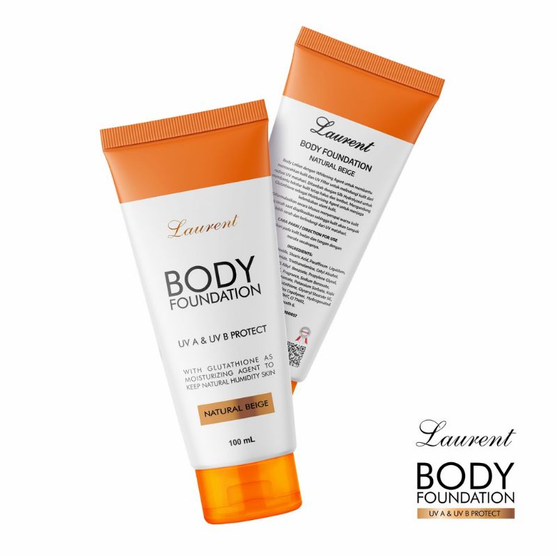 Laurent Body Foundation 100ml / Lotion Pemutih Tangan Dan Wajah Istan/ Krim Pemutih / Cream Putih /Body Lotion dengan Whitening — foto 3