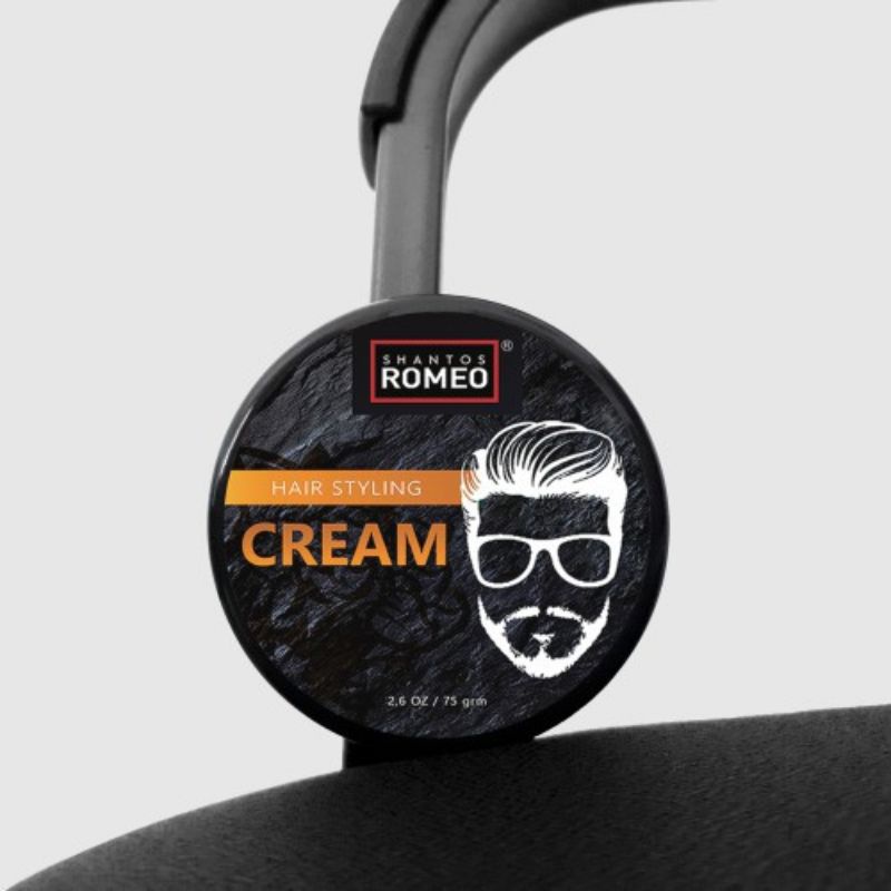 SR HAIR CREAM POMADE POT 75GR ORIGINAL BPOM / POMADE OIL WATTER WAX CLAY BASED — foto 2