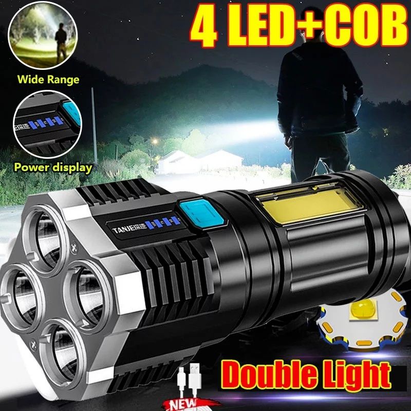 HARGA PROMO SENTER LED 4 MATA 48W / SENTER LED CHARGER — foto 6