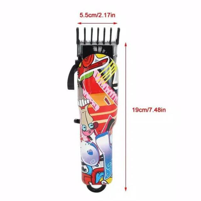 HAIR CLIPPER ALAT POTONG RAMBUT TANPA KABEL HAIR CLIPPER ELEKTRIK MESIN PENCUKUR RAMBUT CHAS — foto 2