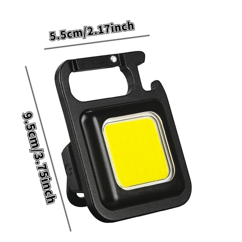 Led Senter Mini BAHAN BESI BUKAN PLASTIK Lampu Berkemah di Luar Ruangan Mini COB Lampu Kerja Perbaikan Lampu Pembuka Botol / Lampu cukur Gunting Rambut Saat Mati Listrik / Lampu Portable / Senter Ajaib Serbaguna — foto 4