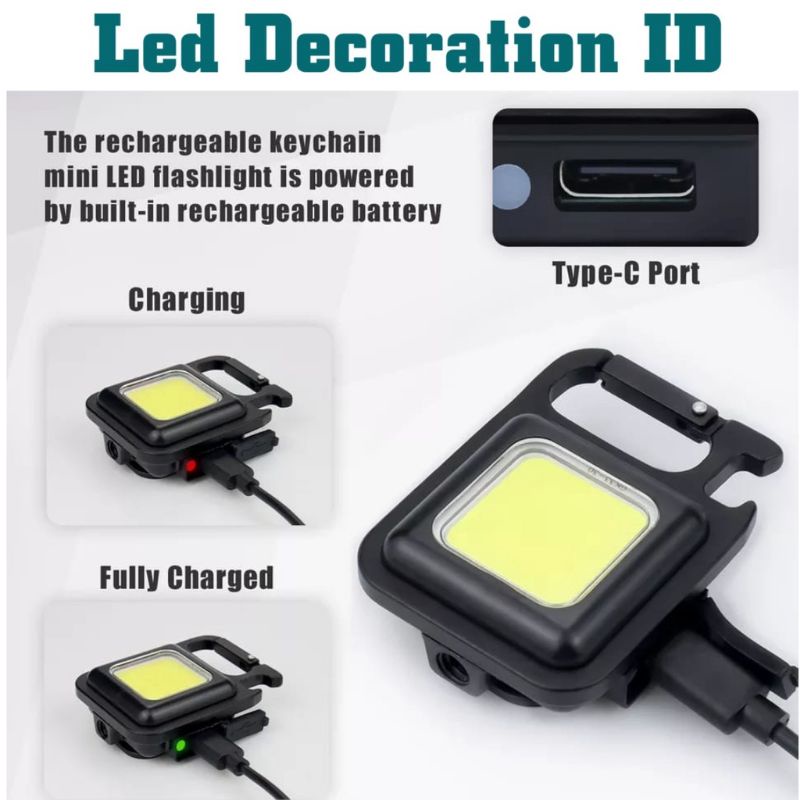 PROMO SENTER LED COB MINI SUPER TERANG HEADLAMP / LAMPU EMERGENCY / LAMPU DARURAT BUAT CUKUR RAMBUT — foto 2