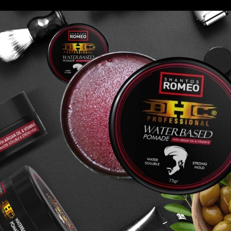BHC Pomade Water based 75gr Premium Khusus Mudah Di Cuci Aman Untuk Anak2 Dan Dewasa Perawatan Rambut Hair Styling Penata Rambut