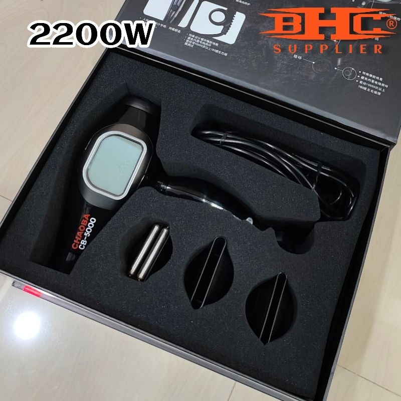 CHAOBA Hair Dryer Pengering Rambut 2200W Original Blow Salon Barber Pangkas Rambut Professional — foto 3