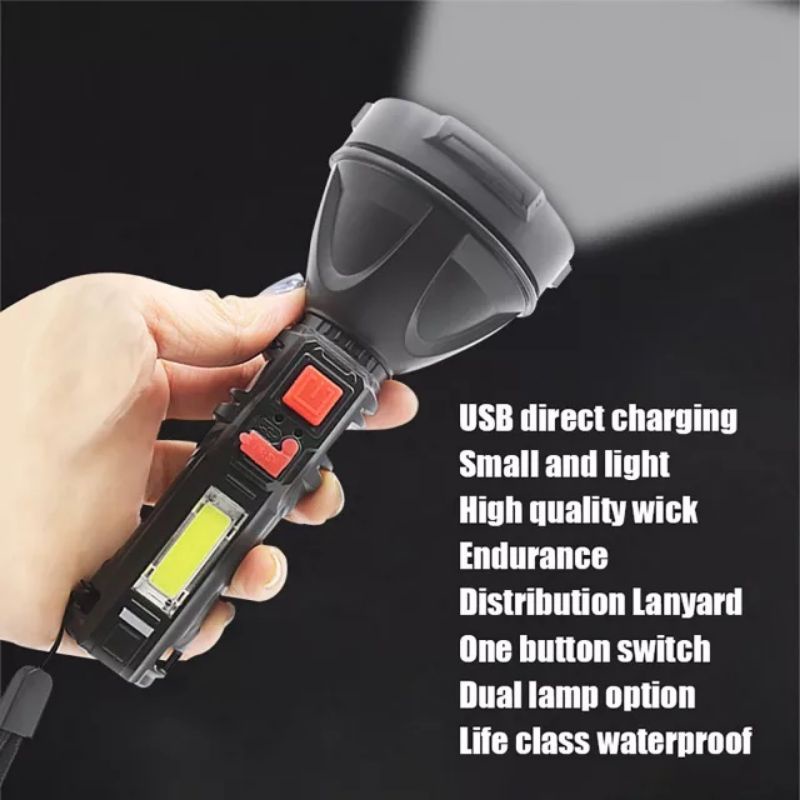 HARGA PROMO SENTER L823 SUPER TERANG CHARGER WATER PROOF ANTI AIR — foto 5