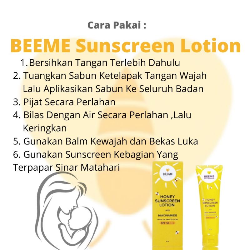 Beeme Lotion Sunscreen / Skincare Ibu Dan Anak / Skin Care Baby — foto 2