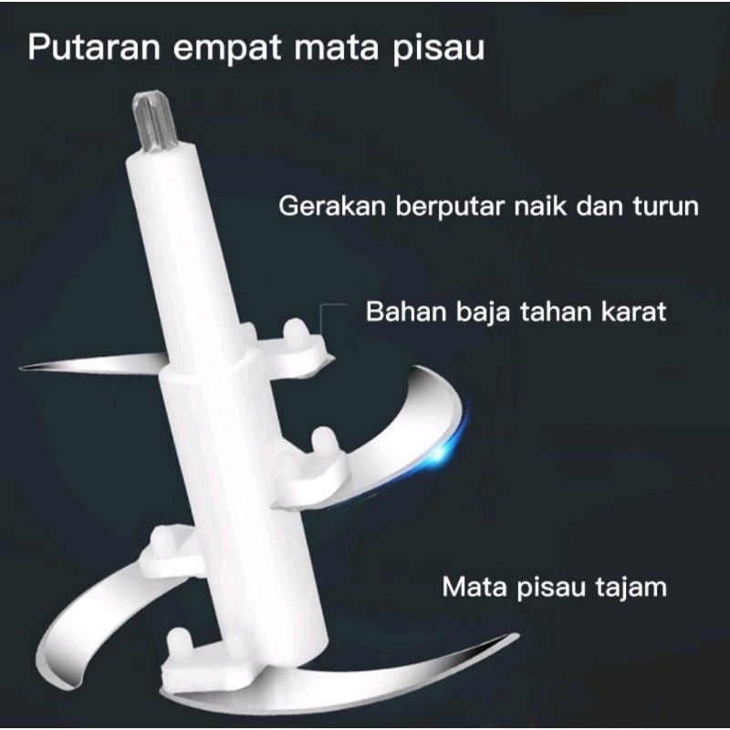 PROMO CHOPPER BLENDER DAGING SAYUR DLL BAHAN STAINLESS STEEL ANTI KARAT ORIGINAL MKC — foto 3