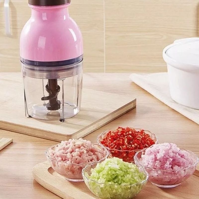 Chopper Capsule Mini Elektrik Blender Buah Daging Sayur Bumbu Dapur Penggiling Daging Choper Coper — foto 2