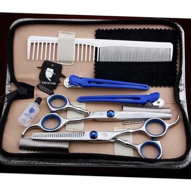 Paket Gunting Rambut GS-02 Gunting Penipis Gunting Potong Hair Scissors Cutting Thining For Barber Salon Pangkas Rambut — foto 2