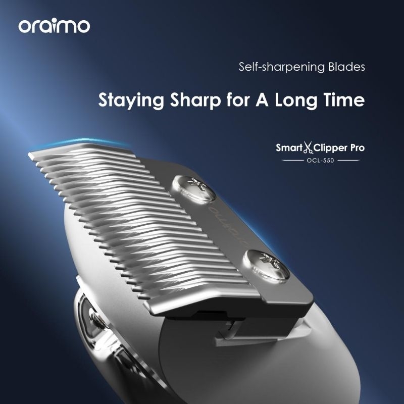 Oraimo Paket Smart Combo Clipper Trimmer OCL-550 Garansi 1 Tahun Original Mesin Pencukur Rambut Barber Salon Pangkas Rambut — foto 6