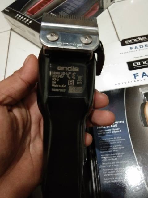 HAIR CLIPPER ANDIS FADE ORIGINAL USA MESIN MENCUKUR RAMBUT PANGKAS GUNTING POTONG BARBERSHOP PREMIUM — foto 5