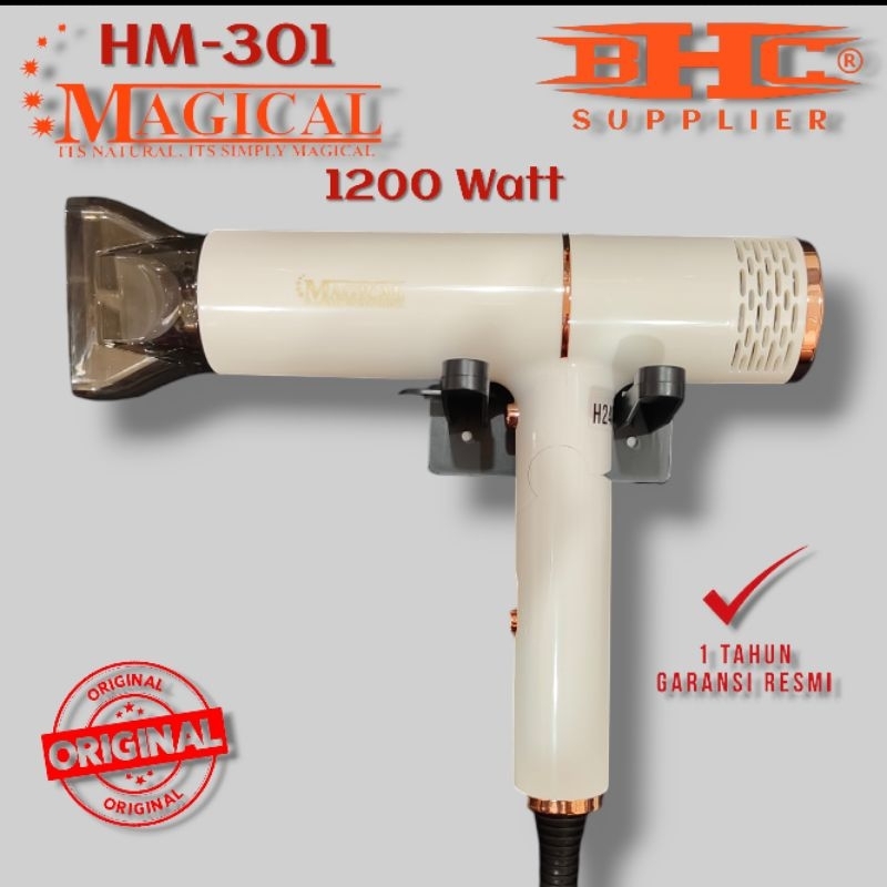 Magical Hairdryer 1200W Original HM-301 Garansi Resmi Pengering Rambut Hair Dryer Lipat Professional Salon Barber Pangkas Rambut — foto 4