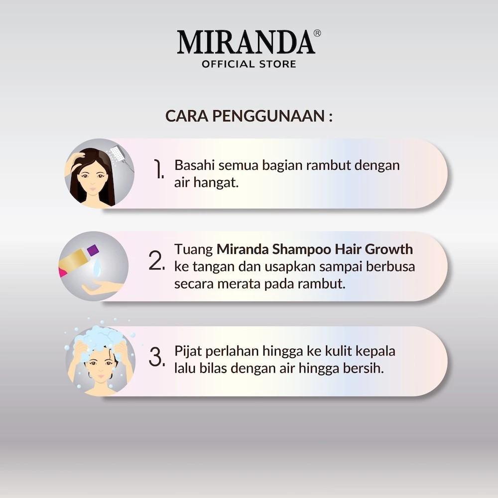 Miranda Hair Growth Collagen Biotin Shampoo Original 200 ml / Miranda Hair Growth Biotin Shampoo Sunflower Argan Conditioner Rontok Zaitun Haircare Perawatan — foto 6