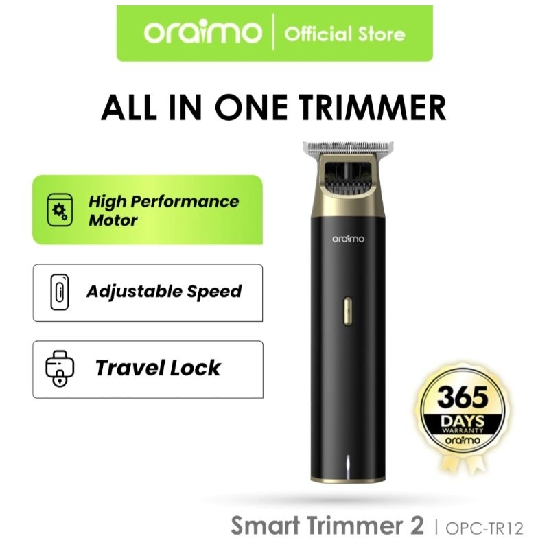 Oraimo Hair Trimmer TR12 Original Garansi 1 Tahun Mesin Pencukur Rambut Jenggot Kumis Cukur Merah — foto 2