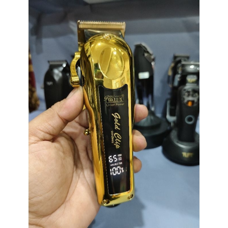 Walux 8102C Hair Clipper Cordless Original Mesin Pencukur Rambut Tanpa Kabel Portable Wireless Merah — foto 7