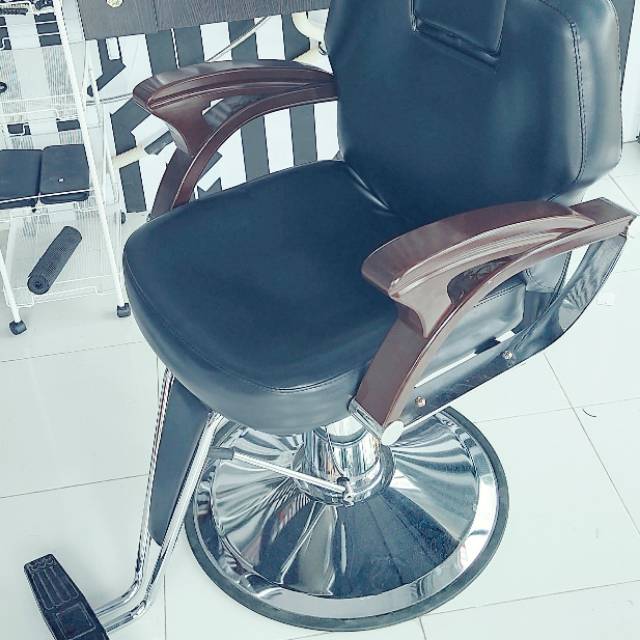 FREE ONGKIR JAKARTA KURSI BARBERSHOP SALON PANGKAS RAMBUT PREMIUM HIDROLIK 8802 MUTAR NAIK TURUN — foto 7