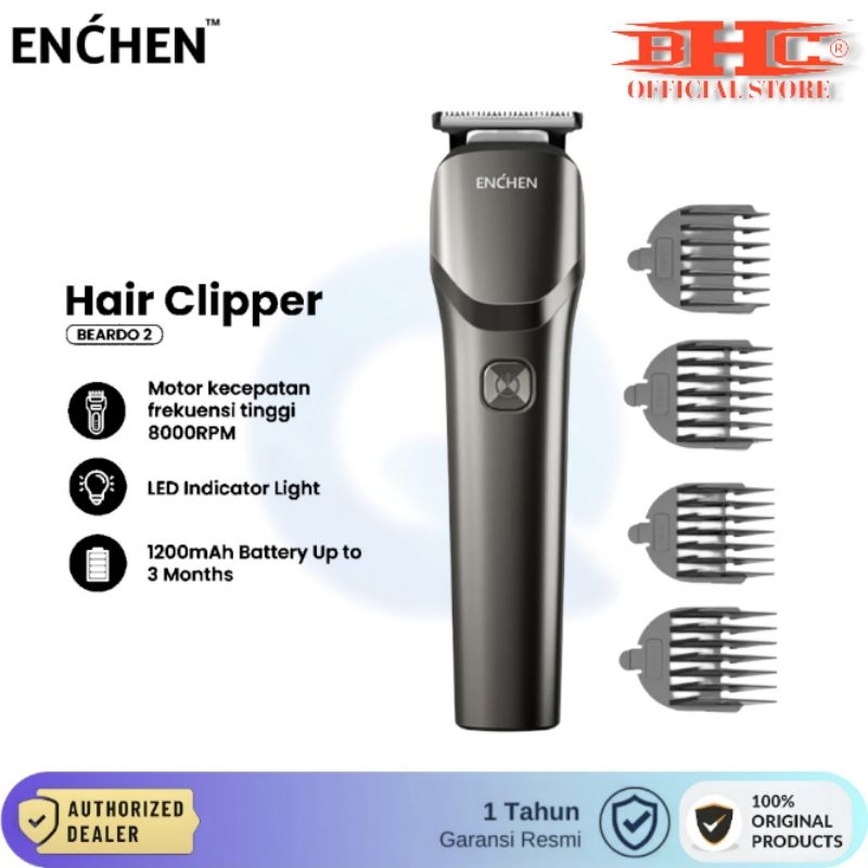 Beardo 2 Hair Clipper Electric Alat Cukur Potong Rambut TYPE C Garansi 1 Tahun Mesin Cukur Rambut Jenggot Kumis Garansi Pabrik — foto 5