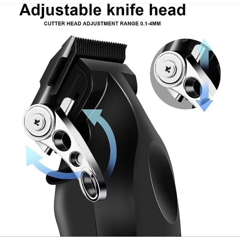 Hair Clipper 2296 Orginal Mesin Pencukur Rambut Wireless Tanpa Kabel Barbershop Pangkas Rambut Salon — foto 2