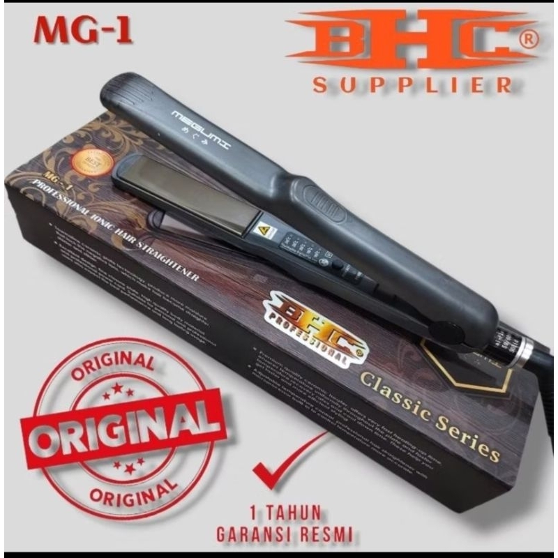 MEGUMI MG-1 Catokan Rambut Original Pelurus Rambut Hair Straightener Nano Titanium Nano Keramik Rebonding Smoting Keratin