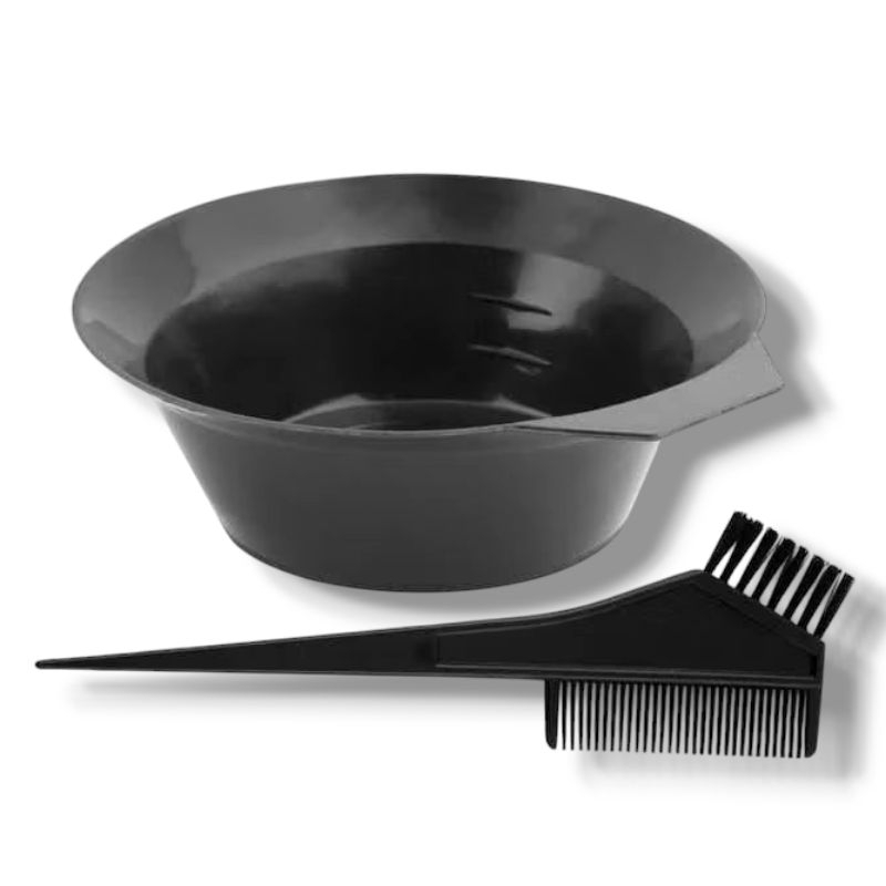 Set Sisir Kuas Mangkuk Semir Rambut Alat Mewarnai Rambut — foto 3