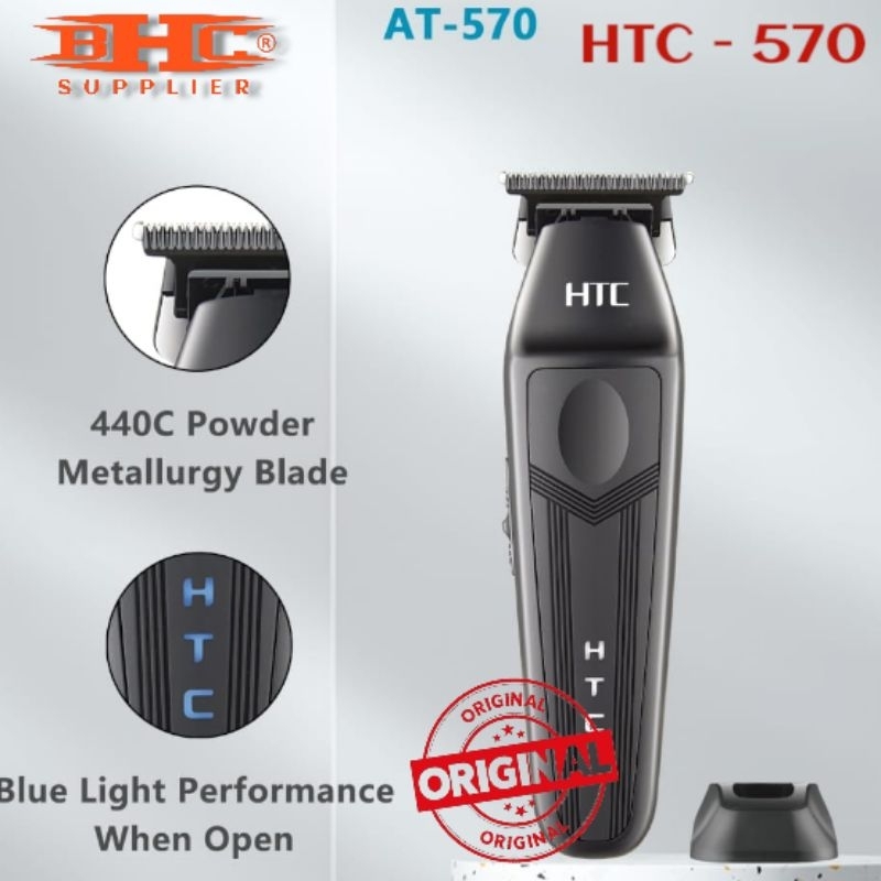 HTC - 570 Hair Trimmer Mesin Cukur Rambut Original Kliper Klifer Cliper Clifer Mesin Cukur Rambut — foto 4