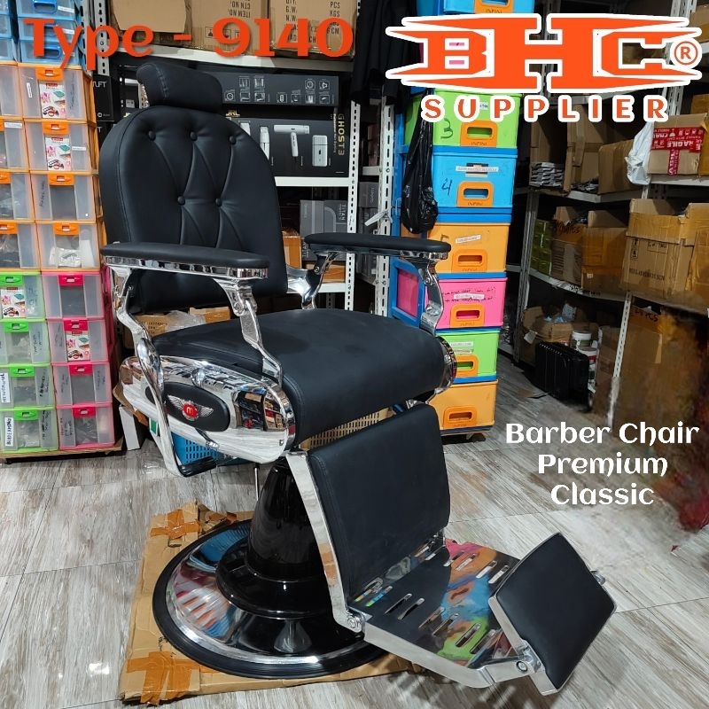 Kursi Barber Hidrolik Premium Classic Import 9140 Barber Chair Kursi Gunting Cukur Pangkas Rambut — foto 2