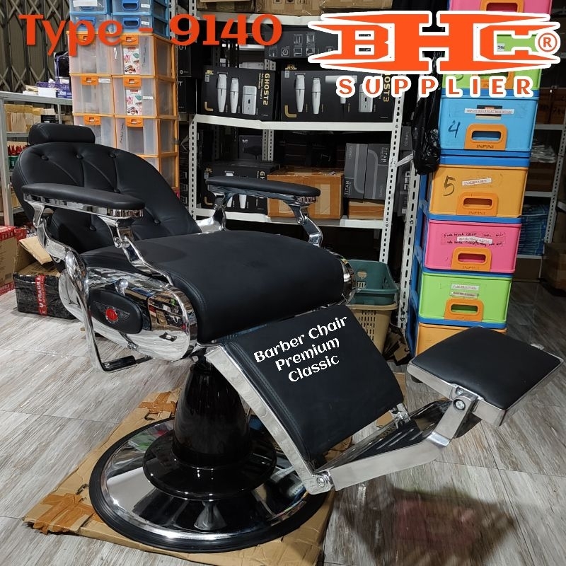 Kursi Barber Hidrolik Premium Classic Import 9140 Barber Chair Kursi Gunting Cukur Pangkas Rambut — foto 3