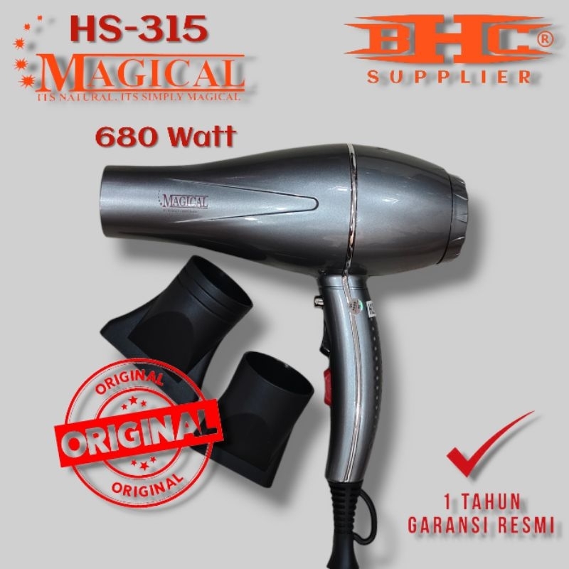 Magical Hairdryer 680W Original HS-315 Garansi Resmi Pengering Rambut Hair Dryer Lipat Professional Salon Barber Pangkas Rambut — foto 6
