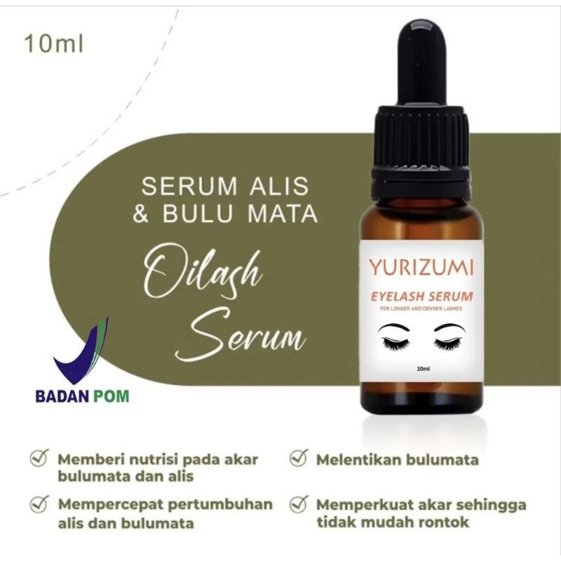 Yurizumi Eyelash Eyebrow Serum Bulu Mata dan Alis Menebalkan Menumbuhan Cepat Dengan Oilash — foto 5