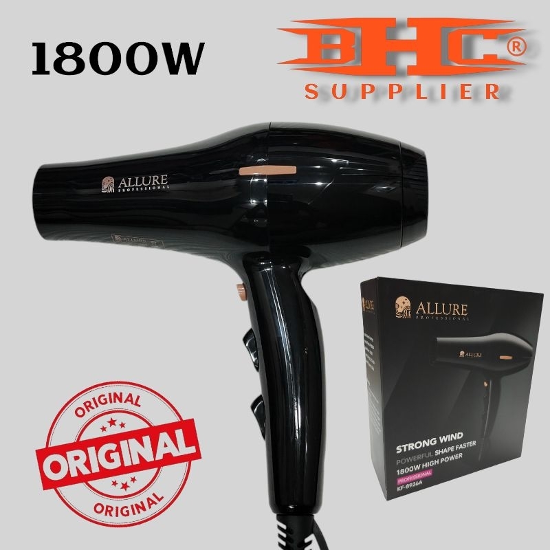 ALLURE Hair Dryer Hairdryer Professional 1800W Original Bergaransi Pengering Rambut Barber Salon Pangkas Rambut — foto 2