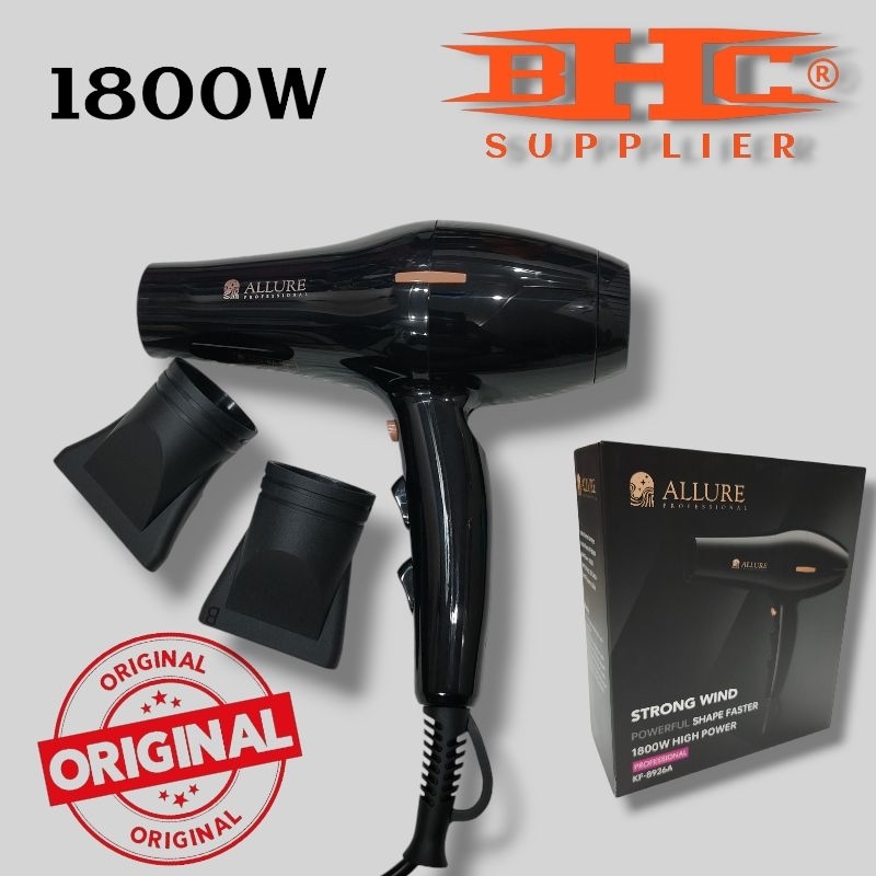 ALLURE Hair Dryer Hairdryer Professional 1800W Original Bergaransi Pengering Rambut Barber Salon Pangkas Rambut — foto 3