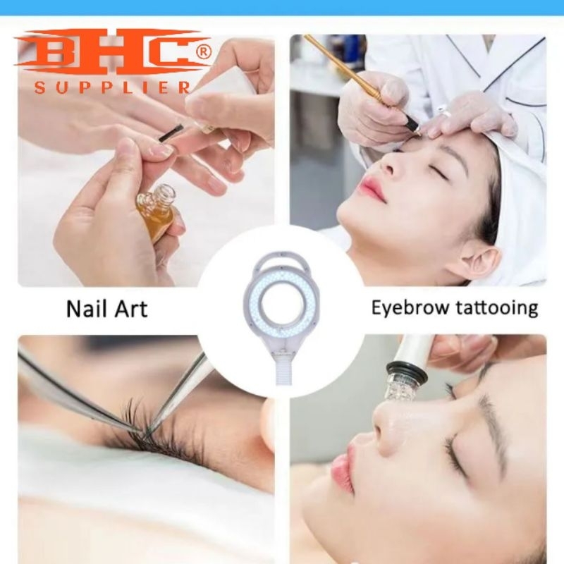 Manifying Lamp Display Led Kaca Pembesar Untuk Facial Eyebrow Nail Art Sulam Alis Bulu Mata Tukang Service Dokter Gigi — foto 4