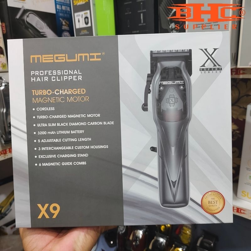 Megumi Hair Clipper X9 Original Mesin Pencukur Rambut Pangkas Gunting Barber Salon Fading Blade — foto 2