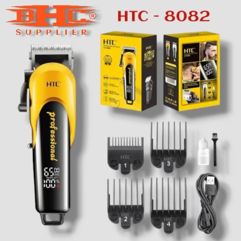 HTC - 8082 Hair Clipper Trimmer Shaver Mesin Cukur Rambut Original Kliper Klifer Cliper Clifer Mesin Cukur Rambut — foto 4