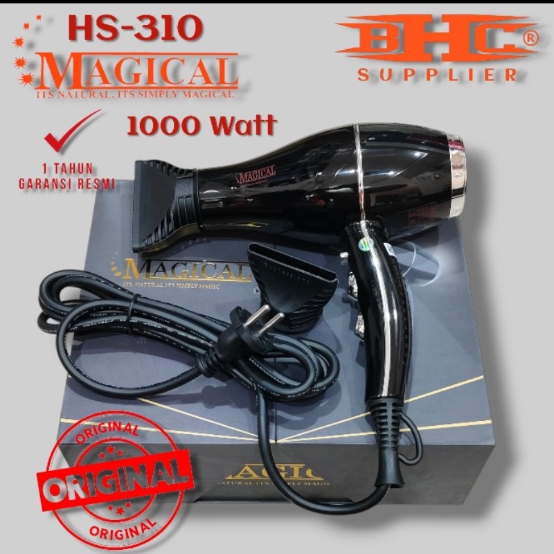 Magical Hairdryer 1000W Original HS-310 Garansi Resmi Pengering Rambut Hair Dryer Lipat Professional Salon Barber Pangkas Rambut — foto 2