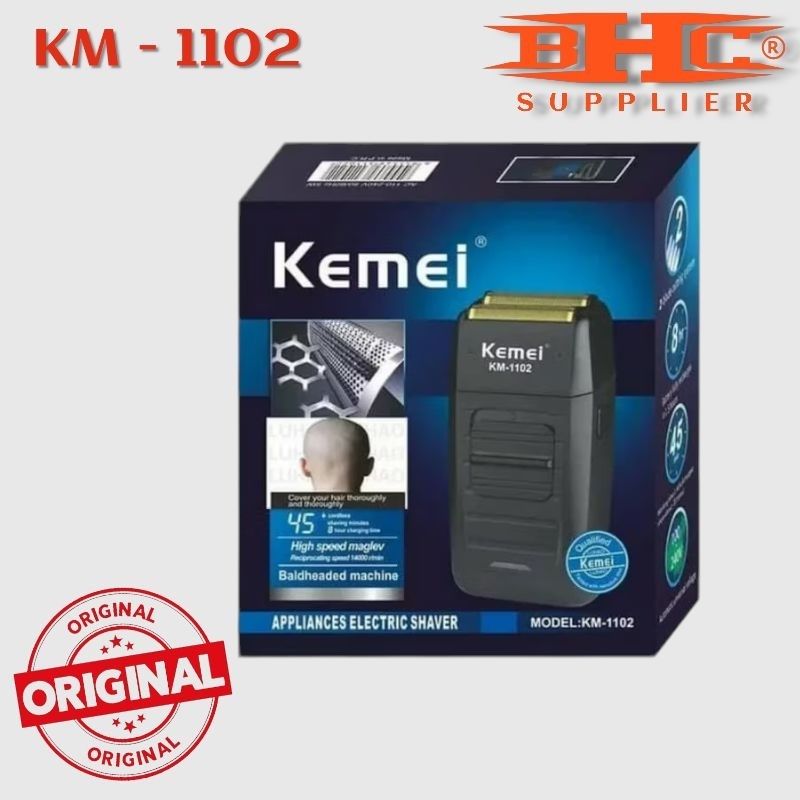 HAIR SHAVER 1102 CORDLESS ORIGINAL MESIN CUKUR RAMBUT PORTABLE UNTUK BOTAK LICIN — foto 4