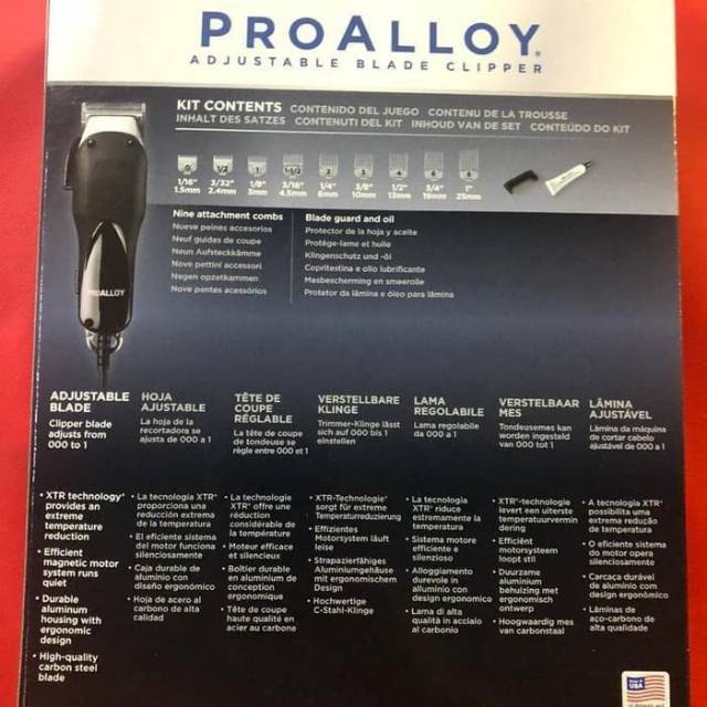 ANDIS PRO ALLOY CORDLESS USA ORIGINAL MESIN CUKUR RAMBUT SPT MAGIC CLIP SUPER TAPER SENIOR DLL — foto 2