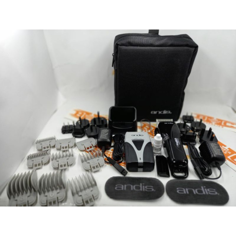 ANDIS CORDLESS COMBO / PAKET CLIPPER DAN SHAVER ANDIS ORIGINAL — foto 2