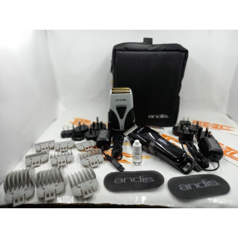 ANDIS CORDLESS COMBO / PAKET CLIPPER DAN SHAVER ANDIS ORIGINAL — foto 3