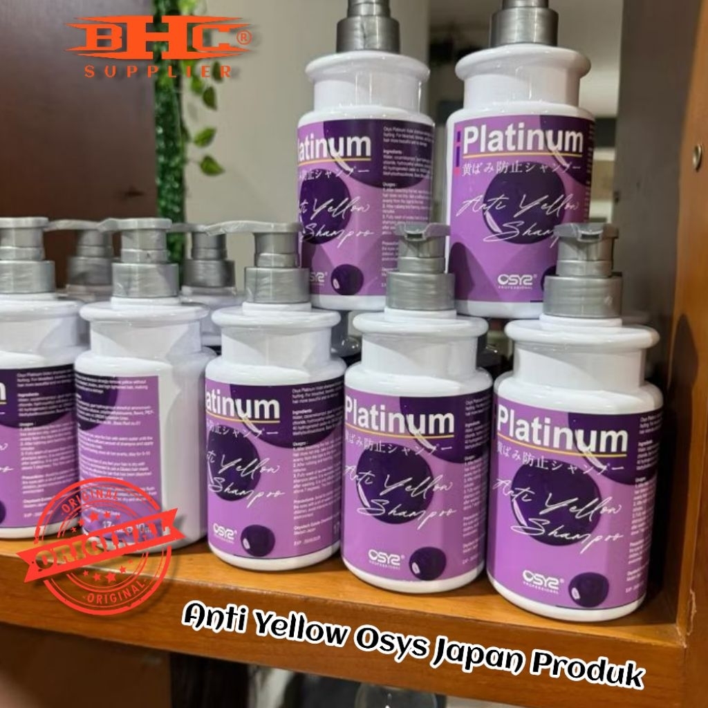 Osys Platinum Shampoo Anti Yellow Color Shampo Blue Shampo Gray Sampo Perawatan Ranbut Berwarna Abu Shampo Belaching Anti Kuning — foto 2