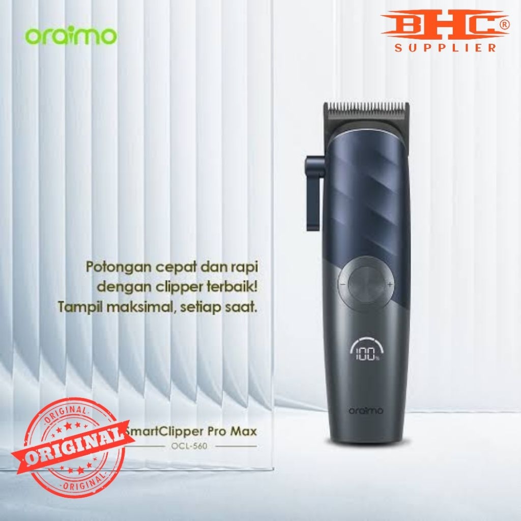 Oraimo Hair Clipper OCL-560 Cordless Original Garansi 1 Tahun Mesin Pencukur Rambut 2 Speed  rpm Cukur Merah Kumis — foto 5