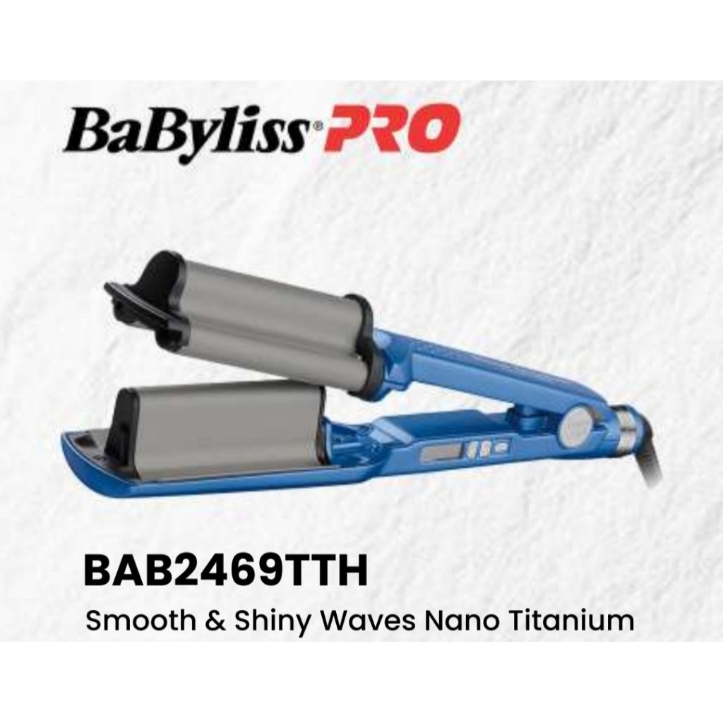 BaBylissPRO Deep Waver Nano Titanium Triple Barrel Original Hair Waver Catok Gelombang Rambut Professional Deep Waves Ionic LED Temperature 210°C Salon Hair Stylist Premium — foto 3
