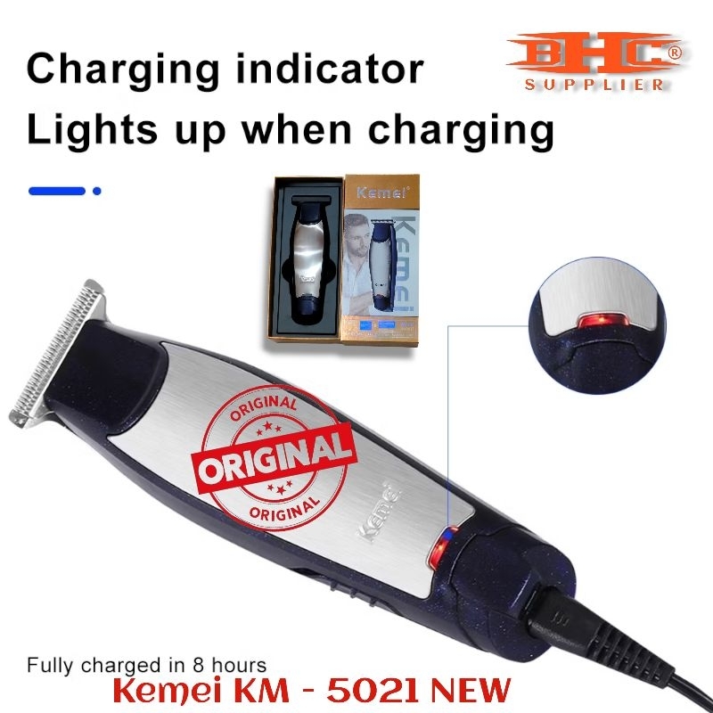 TRIMMER 5021 CORDLESS ORIGINAL MESIN CUKUR RAMBUT JENGGOT/KUMIS LINER BAYI BALITA DLL — foto 4