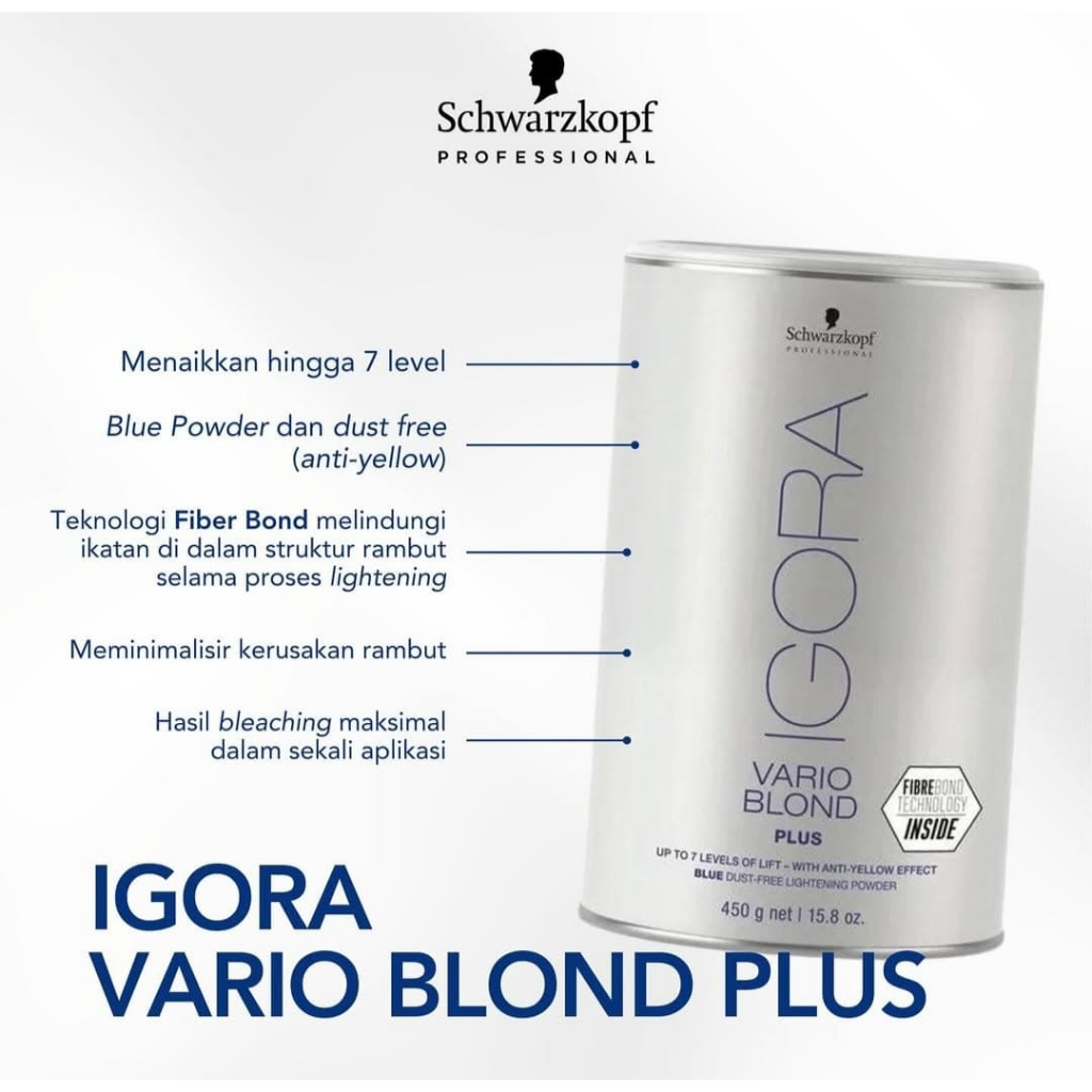 IGORA VARIO BLONDE plus SCHWARZKOPF 450gr bleach powder — foto 2