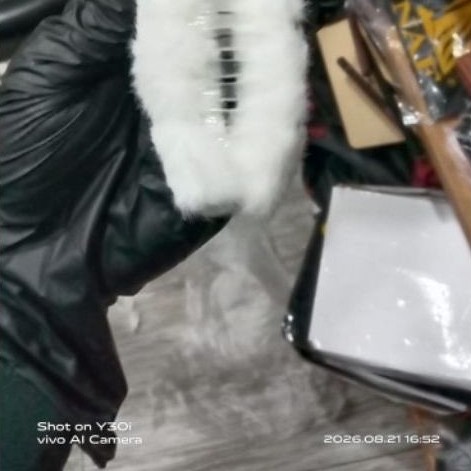 Jepit rambut dengan lapisan bulu halus jepitan untuk rambut panjang kuncir — foto 3