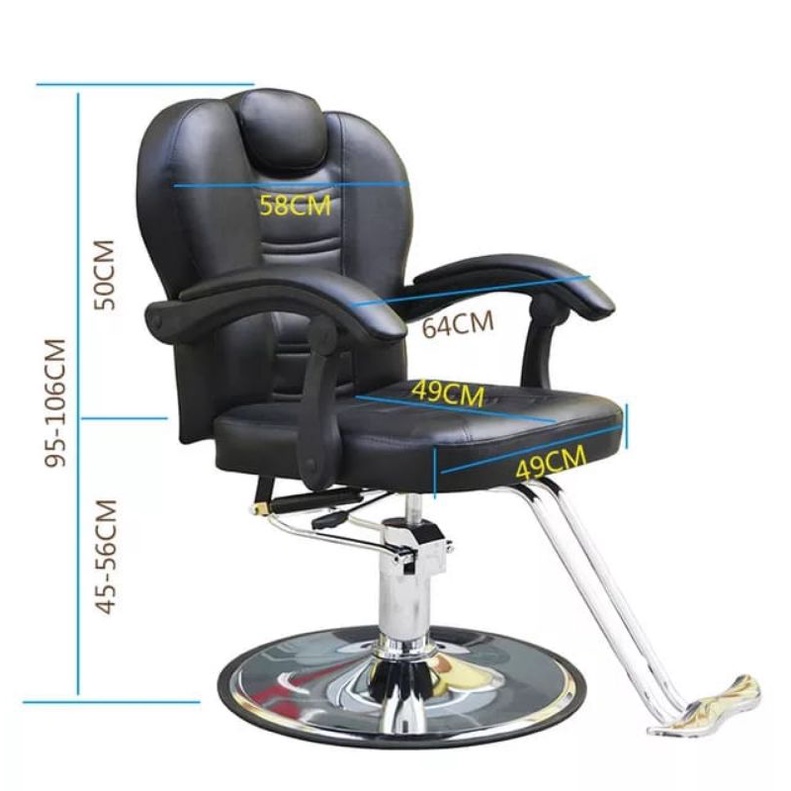 KURSI HIDROLIK HD65 KURSI BARBERSHOP CHAIR MAN FREE ONGKIR JABOTABEK KURSI PANGKAS RAMBUT SALON — foto 4