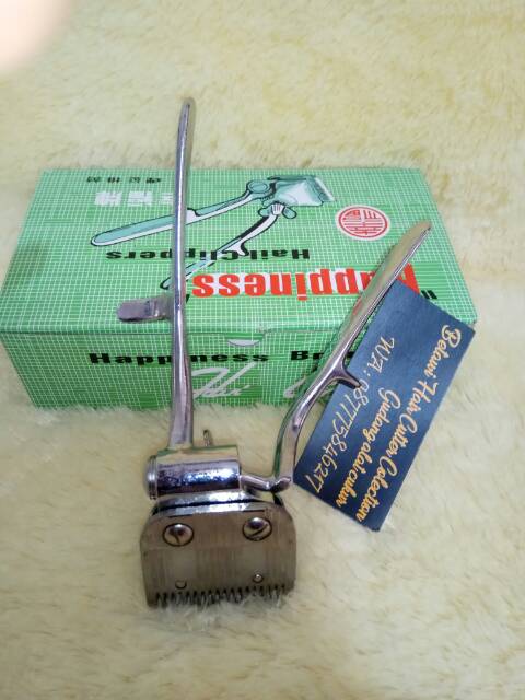 gunting rambut gunting kodok gunting clasic gunting jadul alat cukur rambut hairclipper happiness — foto 2